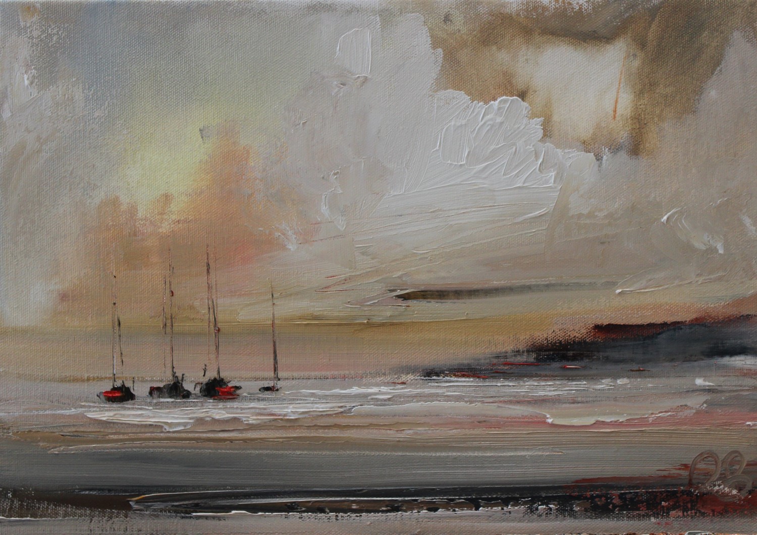 'Four Yachts' by artist Rosanne Barr